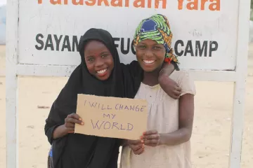 Flüchtlingskinder im Camp Sayam Forage