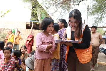 World Vision hat ein Betreuungszentrum für Kinder in Myanmar eingerichtet 