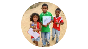 Schulkinder in Bolivien 