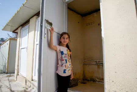 Latrinen im Flüchtlingscamp