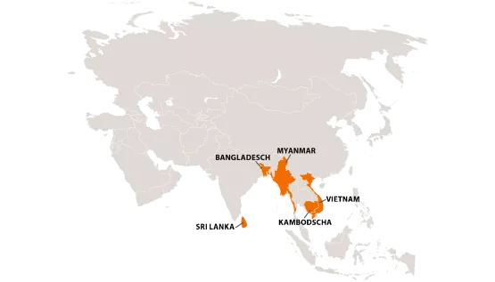 Patenschaftsländer Asien