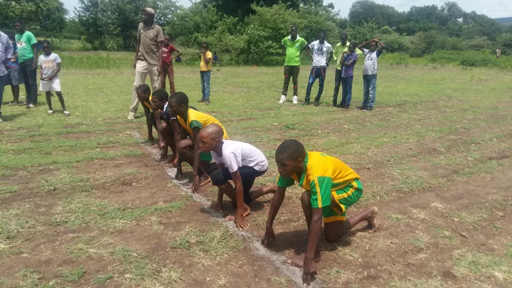 Auch bei sportlichen Aktivitäten haben die Kinder Freude