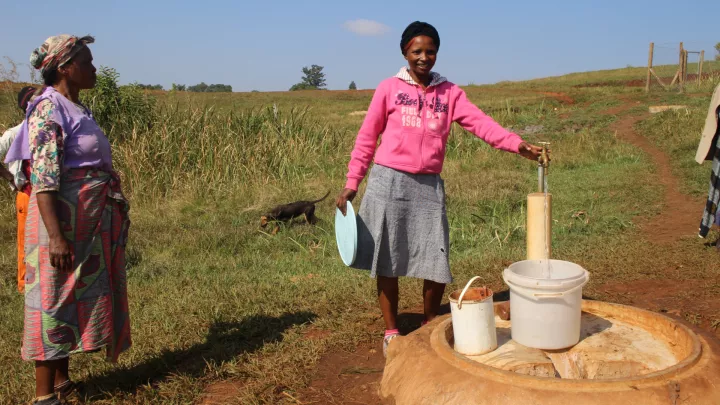 Neuer Brunnen in Eswatini