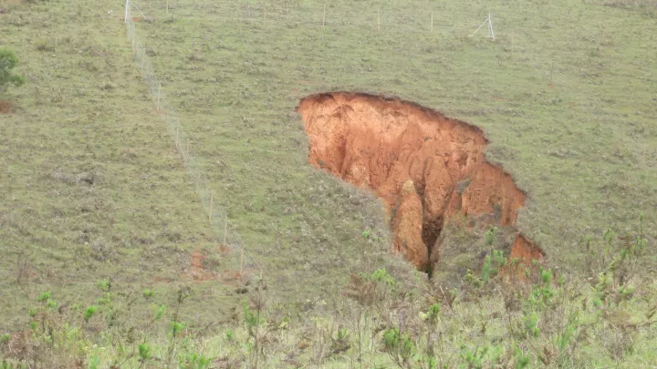Tiefer Donga-Graben in Eswatini