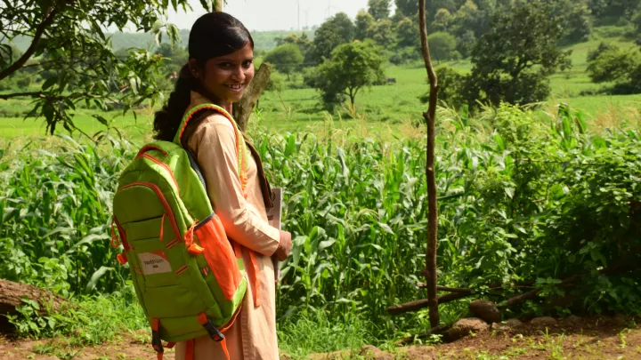 Patenkind Geeta aus Indien ist wieder gesund.