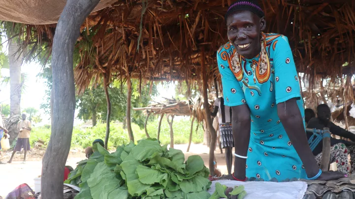 Ihr Marktstand ist einfach, bringt aber zusätzliches Einkommen.