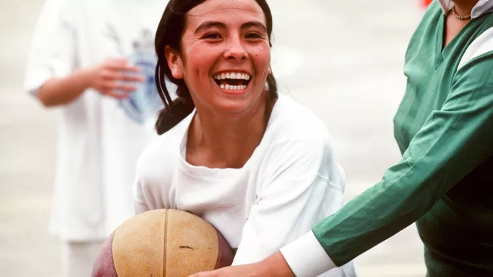 Mayerly Sánchez beim Basketball