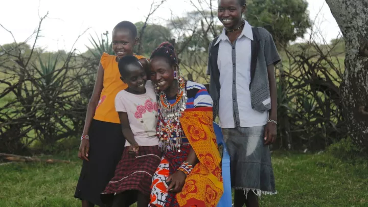 Zipporah aus Kenia mit ihrer Familie