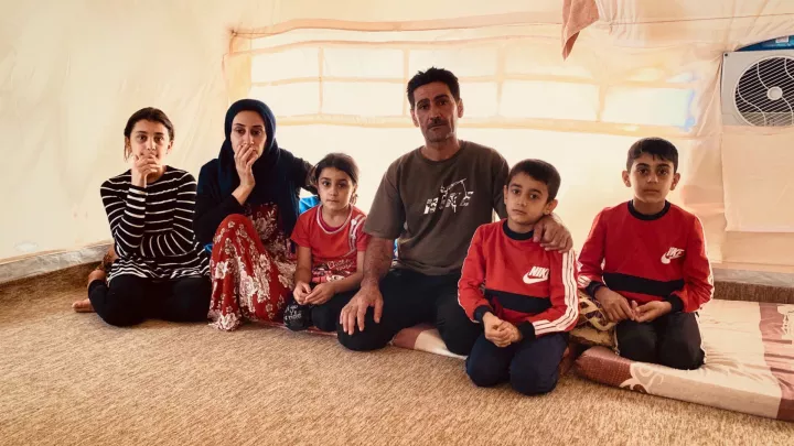 Dakheel aus Syrien ist mit seiner Familie in den Irak geflohen