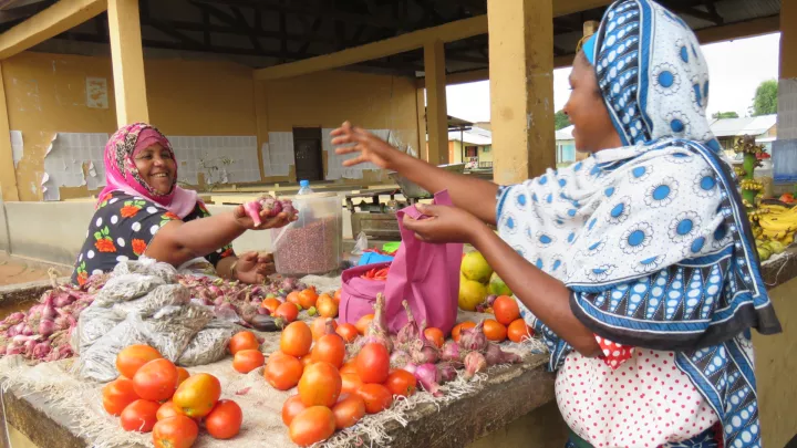 Marktstand in Tansania