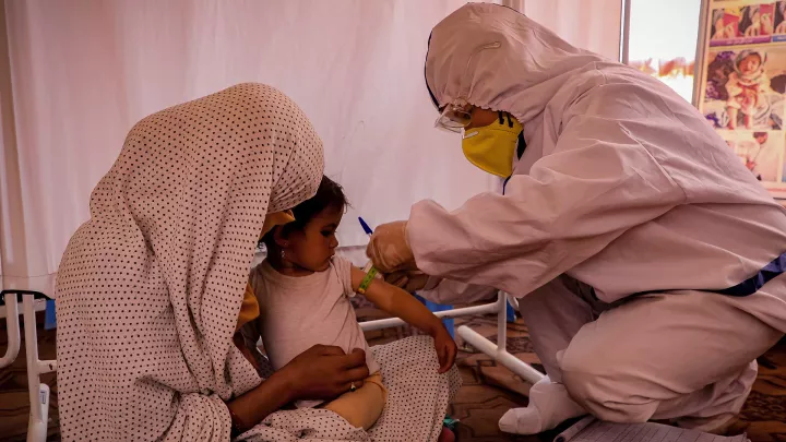 Medizinische Hilfe für kranke und kriegsverletzte Kinder