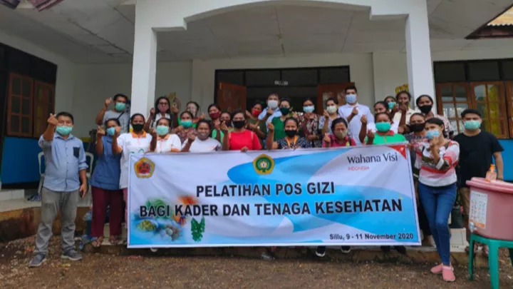 Gesundheitsmitarbeiter in Indonesien nach einem World Vision-Kurs zu Ernährung 