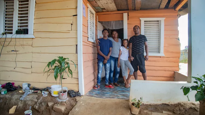 Familie in der Dominikanischen Republik