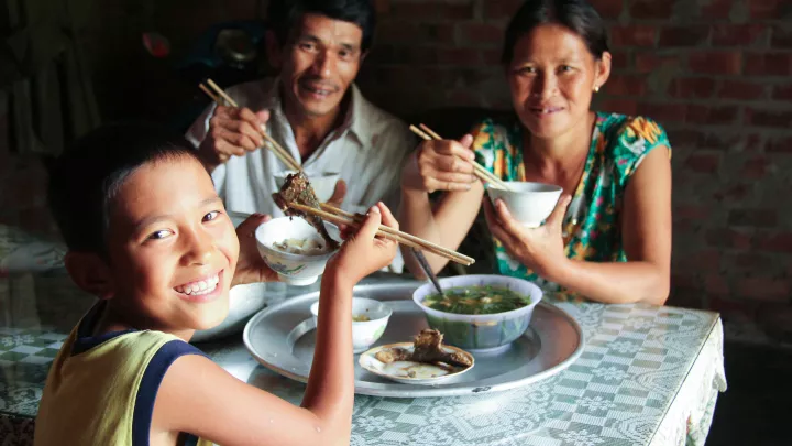 Familie Blinde Ho-Chi-Minh-Stadt World Vision