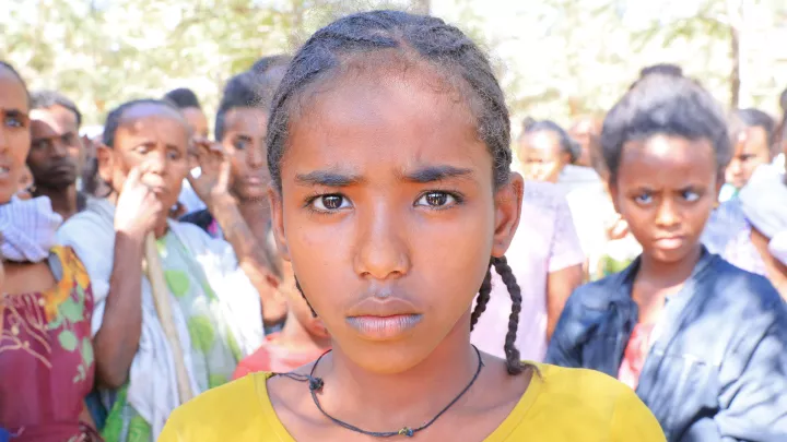 Samrawit im Auffanglager in Shire