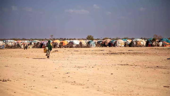 Geflüchtetenlager Dürre