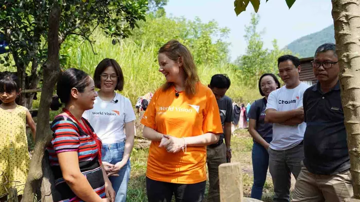 Olivia Marei im World Vision Projekt