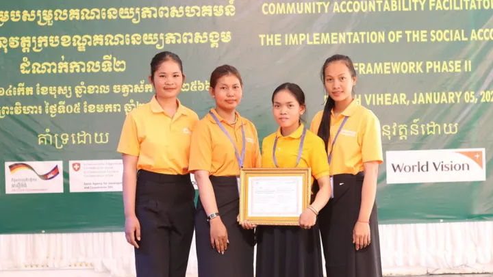 Jugendgruppe in Kambodscha