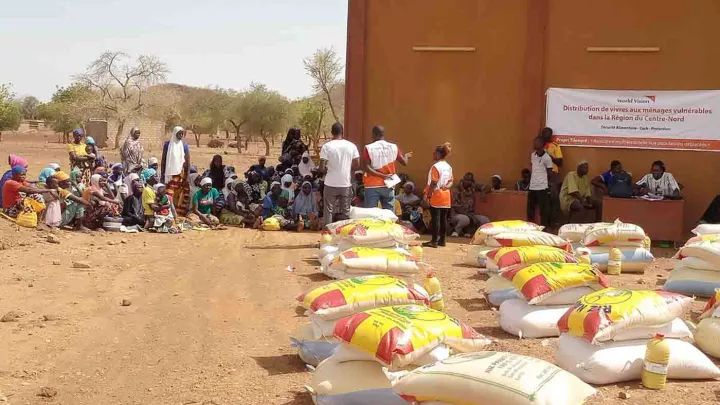 Verteilung von Nahrungsmitteln