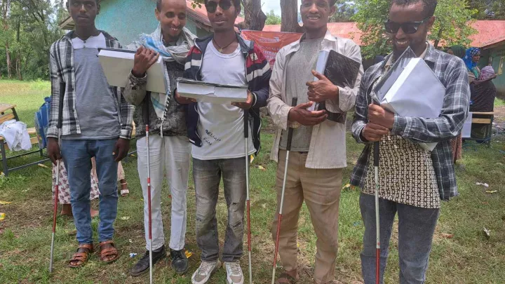 Blinde Jugendliche in Äthiopien