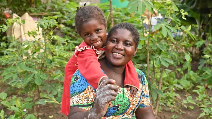 Joceline kann ihre Kinder ernähren