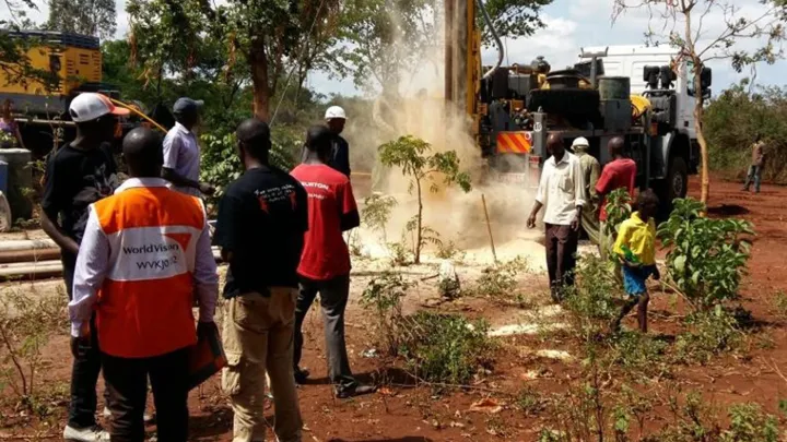 Bauarbeiten von World Vision