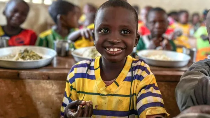 Schulkinder in Bouar