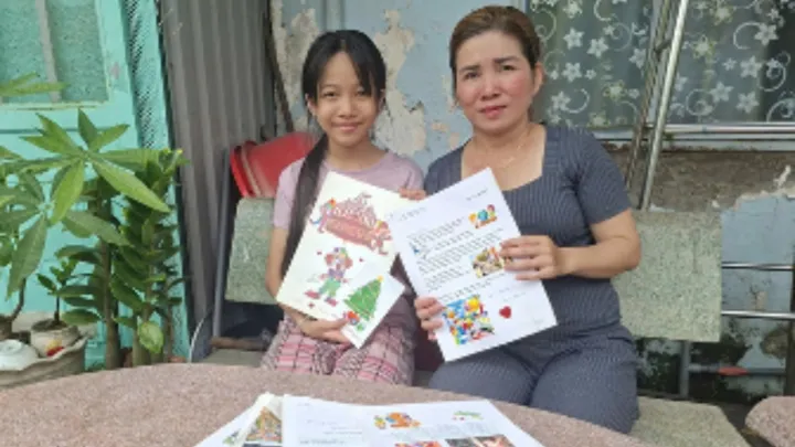Foto von Thuong und Mutter