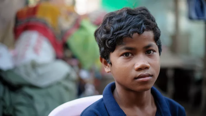 Ehemaliges Straßenkind in Kambodscha