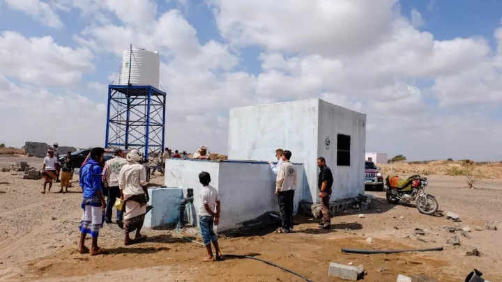 Wasserstation im Jemen