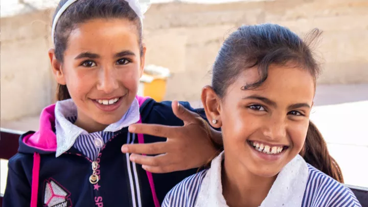 Zwei Mädchen aus Palästina