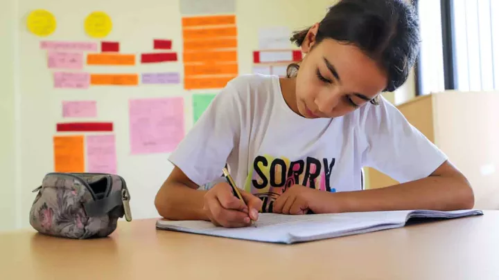 Mädchen in einer Schule im Libanon