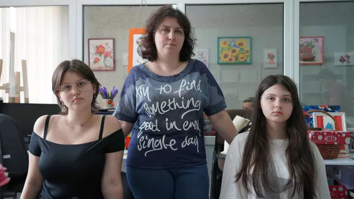 Nach Moldau geflüchtete Mädchen