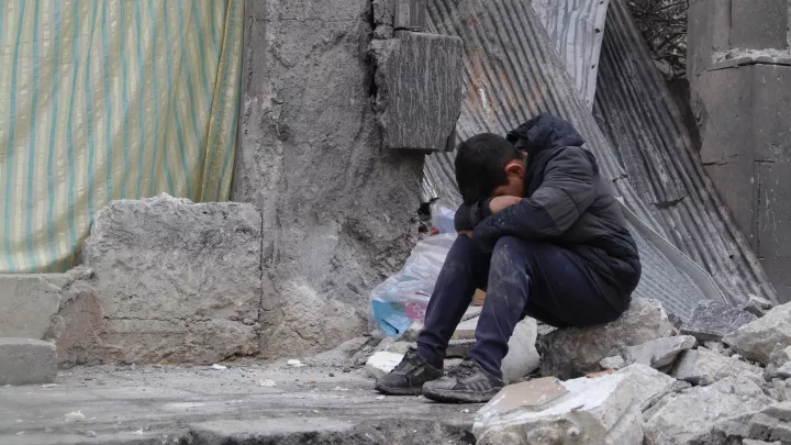 Syrisches Kind in Aleppo