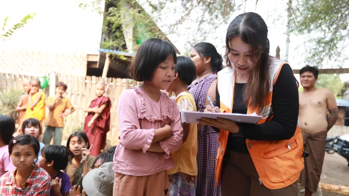 World Vision hat ein Betreuungszentrum für Kinder in Myanmar eingerichtet 