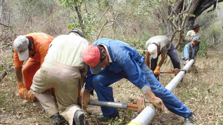 Neue Wasserleitungen werden verlegt