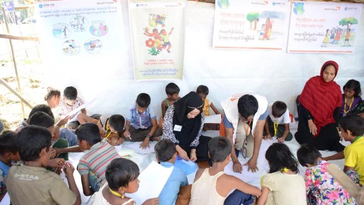 Kinder im Kinderschutz-Zentrum in Bangladesch.