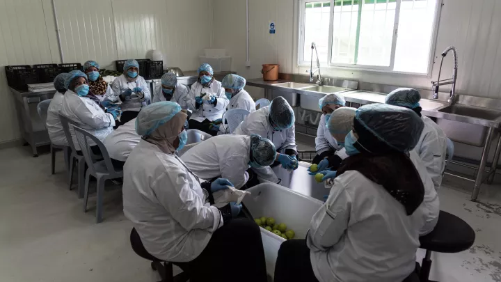 In hygienischer Atmosphäre arbeiten die Frauen und Männer.