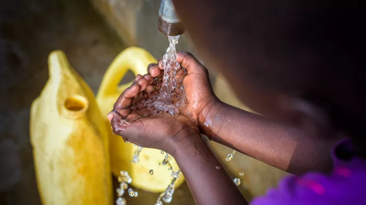 Kamama trinkt frisches Wasser