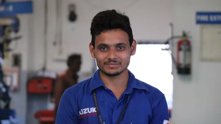 Ehemaliger Kinderarbeiter Udaibhaskar aus Indien