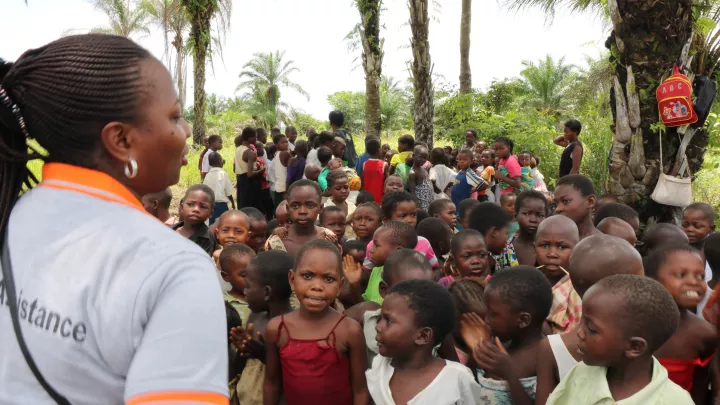 Kinder in einem World Vision Kinderschutz-Zentrum im Kongo.