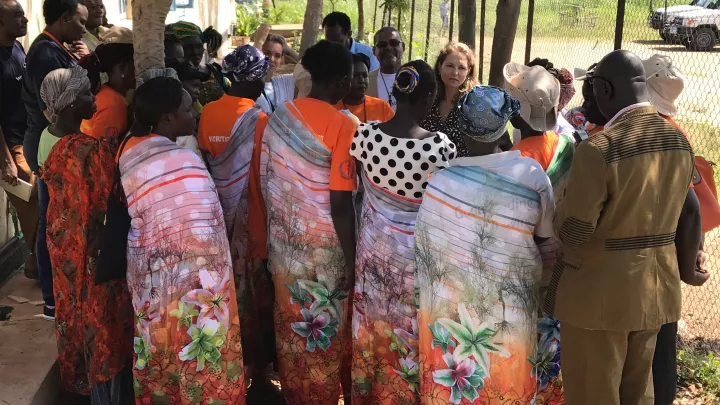 Prinzessin Sarah Zeid besucht eine Ernährungsstation im Südsudan