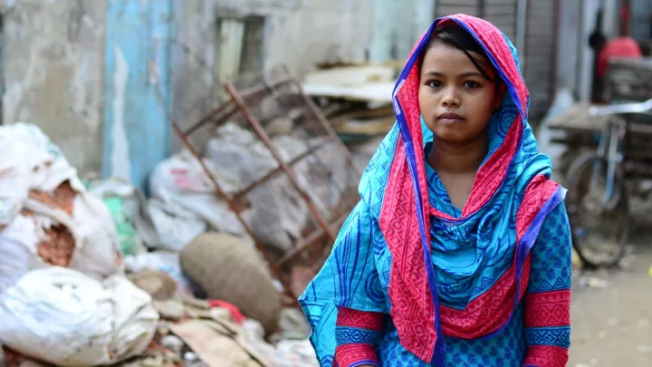 Kinderarbeiterin aus Bangladesch