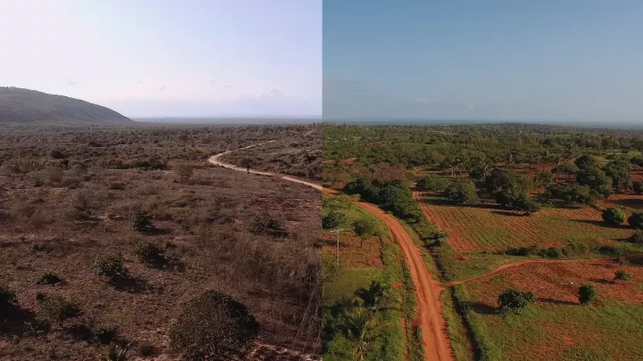Veränderungen der Landschaft und Ernährungsgrundlagen durch Klimawandel in Kenia