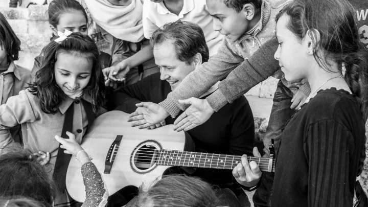 Arne Kopfermann besucht das Flüchtlingslager in Jordanien