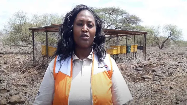 World Vision Kollegin über Bienenhaltung
