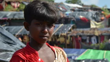 Somsida aus Myanmar leidet unter ihren traumatischen Erinnerungen von der Vertreibung. 