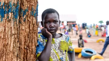 Flüchtling Blessing aus dem Südsudan