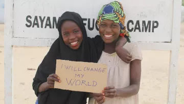 Flüchtlingskinder im Camp Sayam Forage