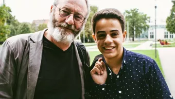Liam Cunningham und Hussam Alheraky